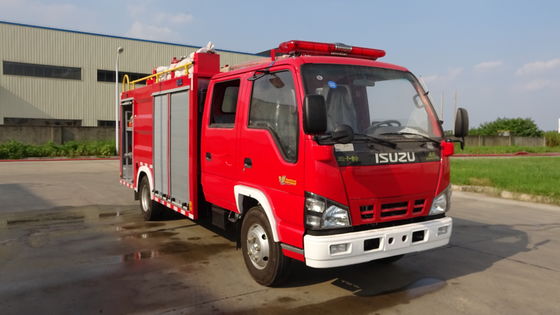 300kg Capacity Mini Dry Powder Fire Truck Water Foam Combined 130hp