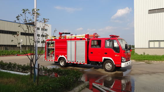 300kg Capacity Mini Dry Powder Fire Truck Water Foam Combined 130hp