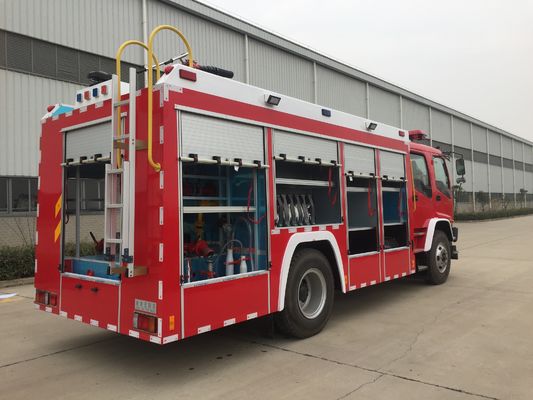 177kw 6 Wheeled Water Tank Fire Truck 6000L Capacity With Double Cabin