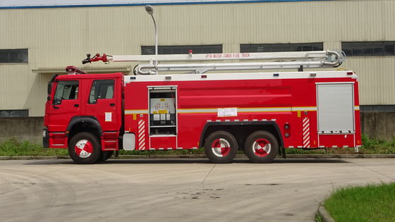 HOWO Diesel Water Tower Fire Truck 6x4 Manual Transmission Type
