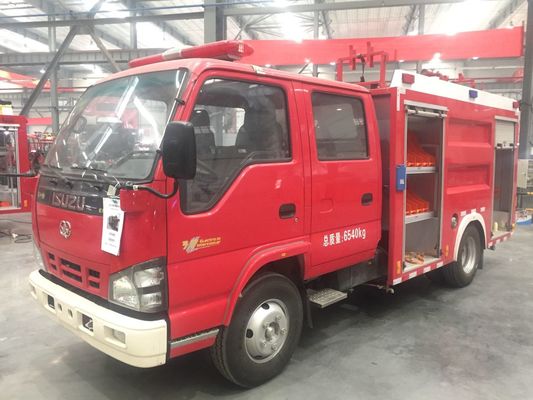 ถังน้ําเหลว 2000 ลิตร ISUZU 2 ตัน ถังฟองขนาดเล็ก รถดับเพลิง