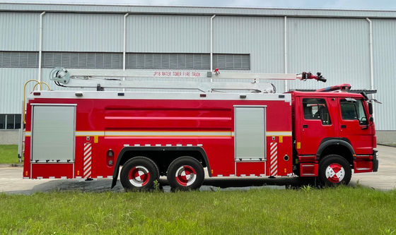 SINOTRUK 336KW Water Rescue Fire Truck 6x4 With 10t Water 2t Foam Capacity
