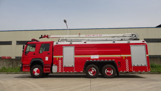 HOWO 460hp Fire Truck Water Truck With 18 Meter Telescopic Boom