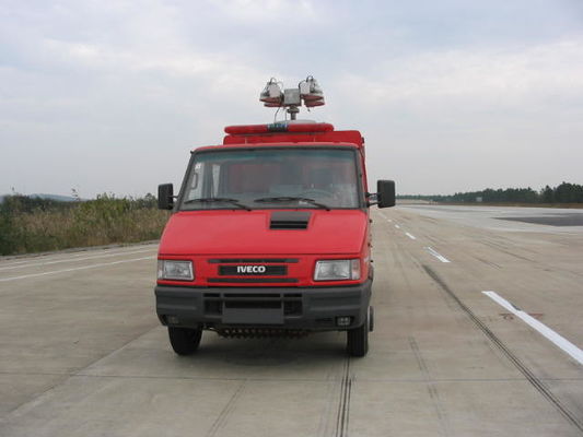 IVECO 95KW รถดับเพลิงขนาดเล็ก 4x2 สีแดงสำหรับการผจญเพลิง
