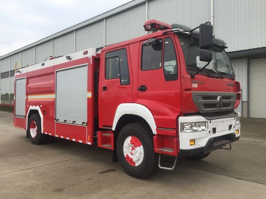 รถดับเพลิงป่า HOWO Double Cabin 266HP พร้อมโฟมน้ำความจุ 6000L