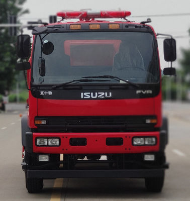 Heavy Duty Water Tank Fire Truck 240HP 6 Wheeled 10T สีแดง