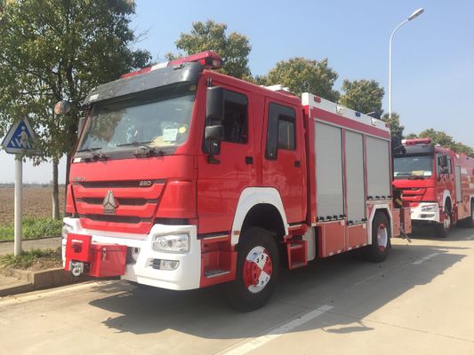 Howo Fire Fighting Light Rescue รถดับเพลิง 228KW 4x2 พร้อมเครน 5 ตัน